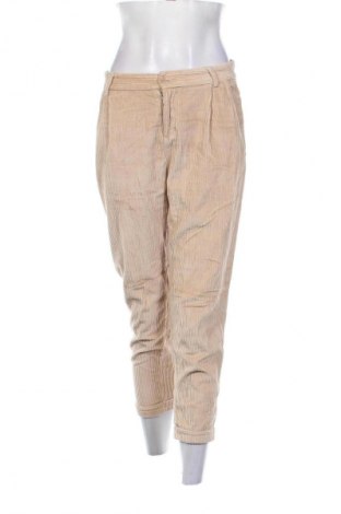 Pantaloni de velvet de femei United Colors Of Benetton, Mărime S, Culoare Bej, Preț 157,99 Lei