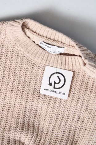 Damski sweter Bershka, Rozmiar XS, Kolor Beżowy, Cena 92,99 zł