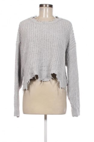 Damenpullover Bershka, Größe L, Farbe Grau, Preis € 20,49