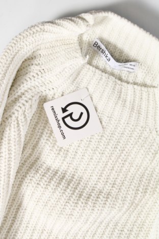 Damski sweter Bershka, Rozmiar S, Kolor Biały, Cena 46,99 zł