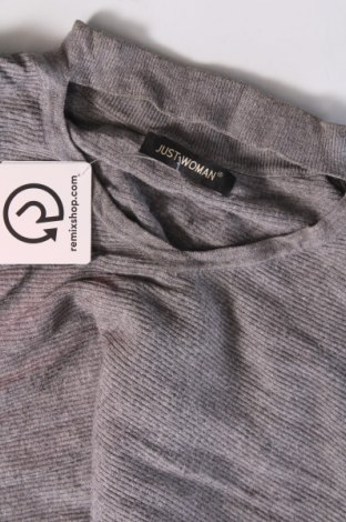 Damenpullover Just Woman, Größe M, Farbe Grau, Preis 20,49 €