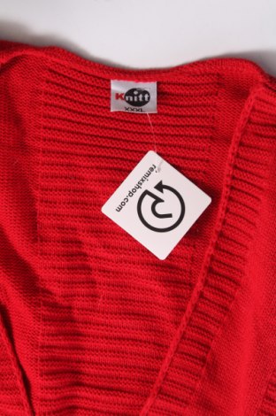 Damenpullover Knitt, Größe 3XL, Farbe Rot, Preis 20,49 €