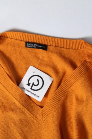 Damenpullover Laura Torelli, Größe M, Farbe Orange, Preis 20,49 €