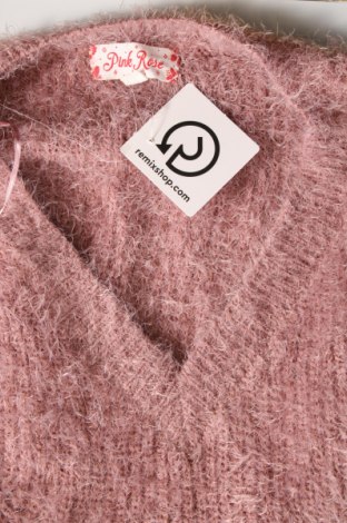 Damski sweter Pink Rose, Rozmiar M, Kolor Popielaty róż, Cena 92,99 zł