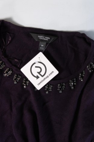 Damski sweter Simply Vera Vera Wang, Rozmiar M, Kolor Fioletowy, Cena 297,99 zł