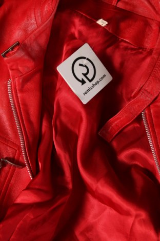 Damen Lederjacke, Größe M, Farbe Rot, Preis 50,99 €