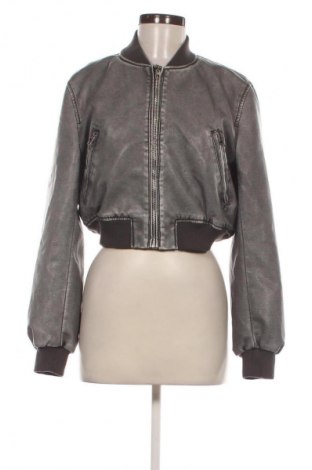 Damen Lederjacke, Größe S, Farbe Grau, Preis € 29,67