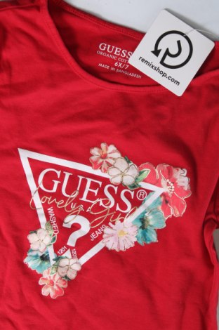 Kinder Shirt Guess, Größe 6-7y/ 122-128 cm, Farbe Rot, Preis 17,39 €