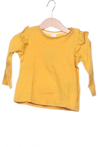 Kinder Shirt H&M, Größe 9-12m/ 74-80 cm, Farbe Gelb, Preis 2,99 €