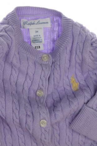 Kinder Strickjacke Ralph Lauren, Größe 2-3m/ 56-62 cm, Farbe Lila, Preis € 47,99