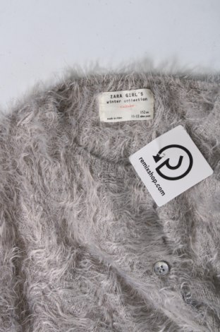 Kinder Strickjacke Zara, Größe 10-11y/ 146-152 cm, Farbe Grau, Preis 8,20 €