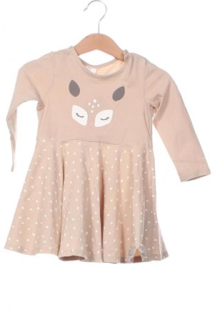 Kinderkleid H&M, Größe 9-12m/ 74-80 cm, Farbe Beige, Preis 6,49 €