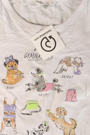 Kinder T-Shirt Marks & Spencer, Größe 6-7y/ 122-128 cm, Farbe Ecru, Preis 2,49 €