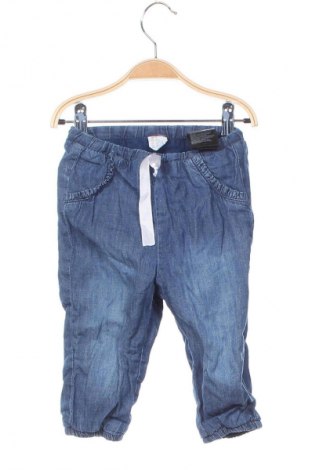 Kinderjeans H&M, Größe 9-12m/ 74-80 cm, Farbe Blau, Preis 2,99 €