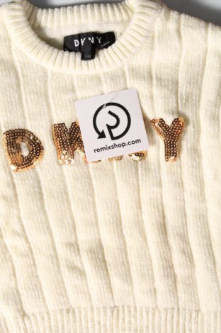 Детски пуловер DKNY, Размер 3-4y/ 104-110 см, Цвят Бежов, Цена 62,49 лв.