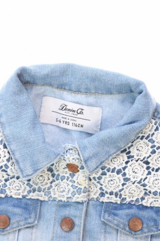 Παιδικό τζίν μπουφάν Denim Co., Μέγεθος 5-6y/ 116-122 εκ., Χρώμα Μπλέ, Τιμή 17,99 €