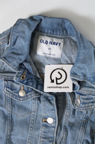 Детско дънково яке Old Navy, Размер 3-6m/ 62-68 см, Цвят Син, Цена 29,49 лв.