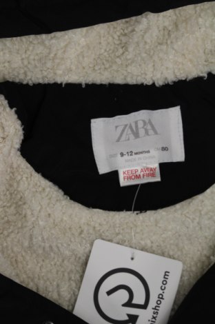 Детско яке Zara, Размер 9-12m/ 74-80 см, Цвят Черен, Цена 44,49 лв.