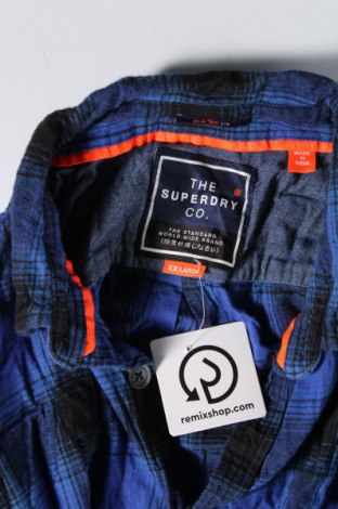 Мъжка риза Superdry, Размер XL, Цвят Син, Цена 32,49 лв.