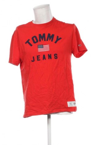 Pánske tričko  Tommy Jeans, Veľkosť L, Farba Červená, Cena  17,00 €