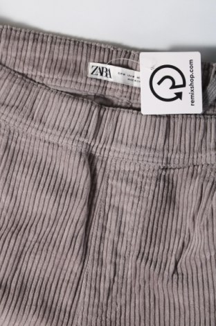 Pantaloni raiați de bărbați Zara, Mărime M, Culoare Gri, Preț 40,99 Lei