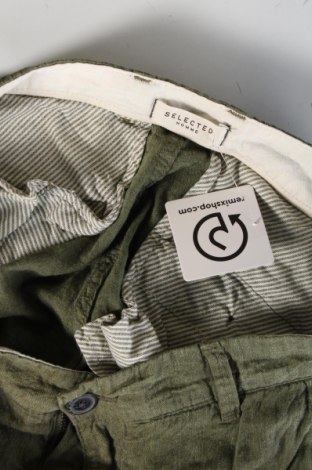 Pantaloni de bărbați Selected Homme, Mărime M, Culoare Verde, Preț 124,68 Lei