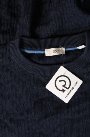 Męski sweter Edc By Esprit, Rozmiar L, Kolor Niebieski, Cena 153,99 zł