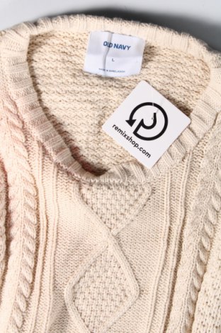 Męski sweter Old Navy, Rozmiar L, Kolor Beżowy, Cena 153,99 zł