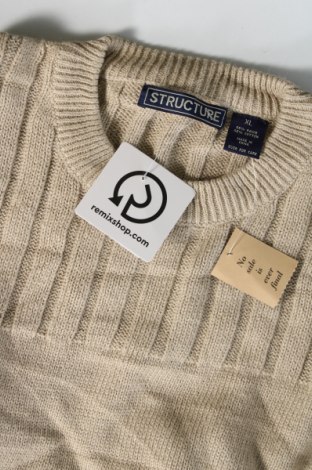 Herrenpullover Structure, Größe XL, Farbe Beige, Preis € 38,99