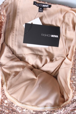 Šaty  Fashion nova, Veľkosť XL, Farba Zlatistá, Cena  48,00 €