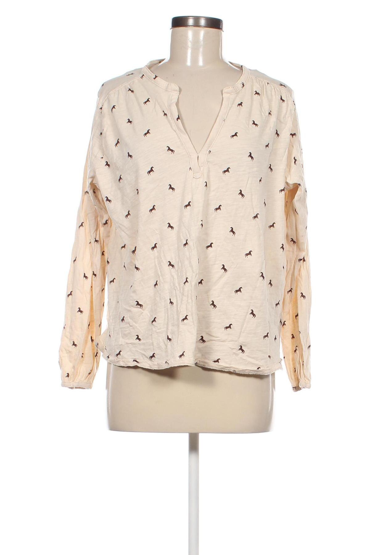 Damen Shirt H&M L.O.G.G., Größe L, Farbe Beige, Preis 12,28 €