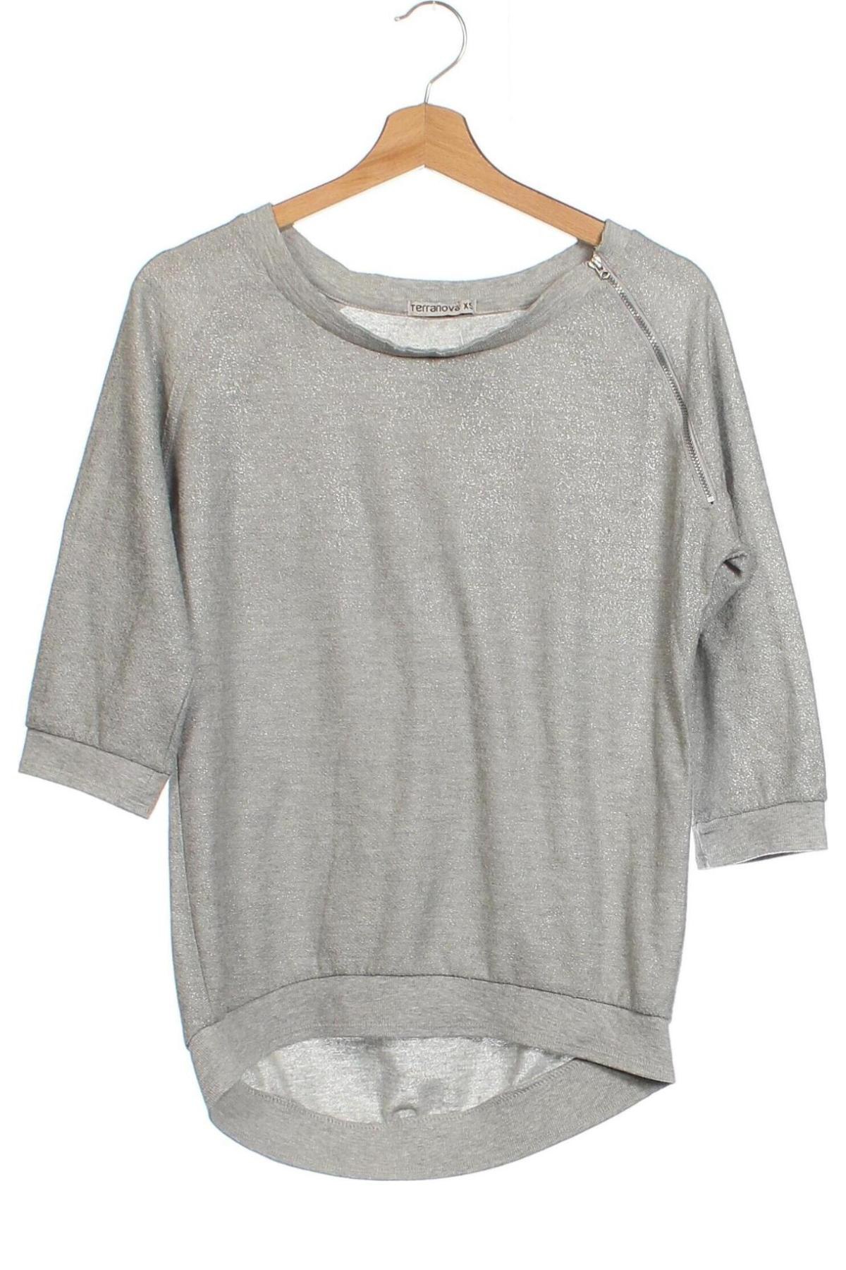 Damen Shirt Terranova, Größe XS, Farbe Grau, Preis € 8,39