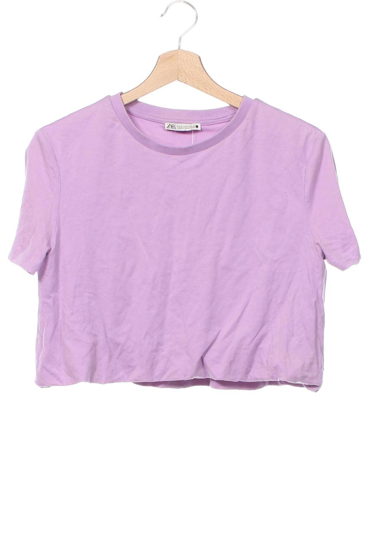 Damen Shirt Zara, Größe S, Farbe Lila, Preis 10,23 €