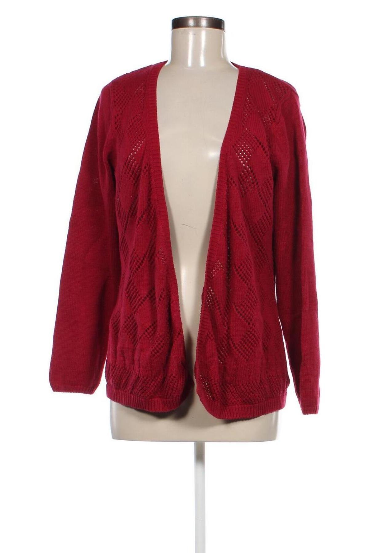 Damen Strickjacke, Größe L, Farbe Rot, Preis € 12,49