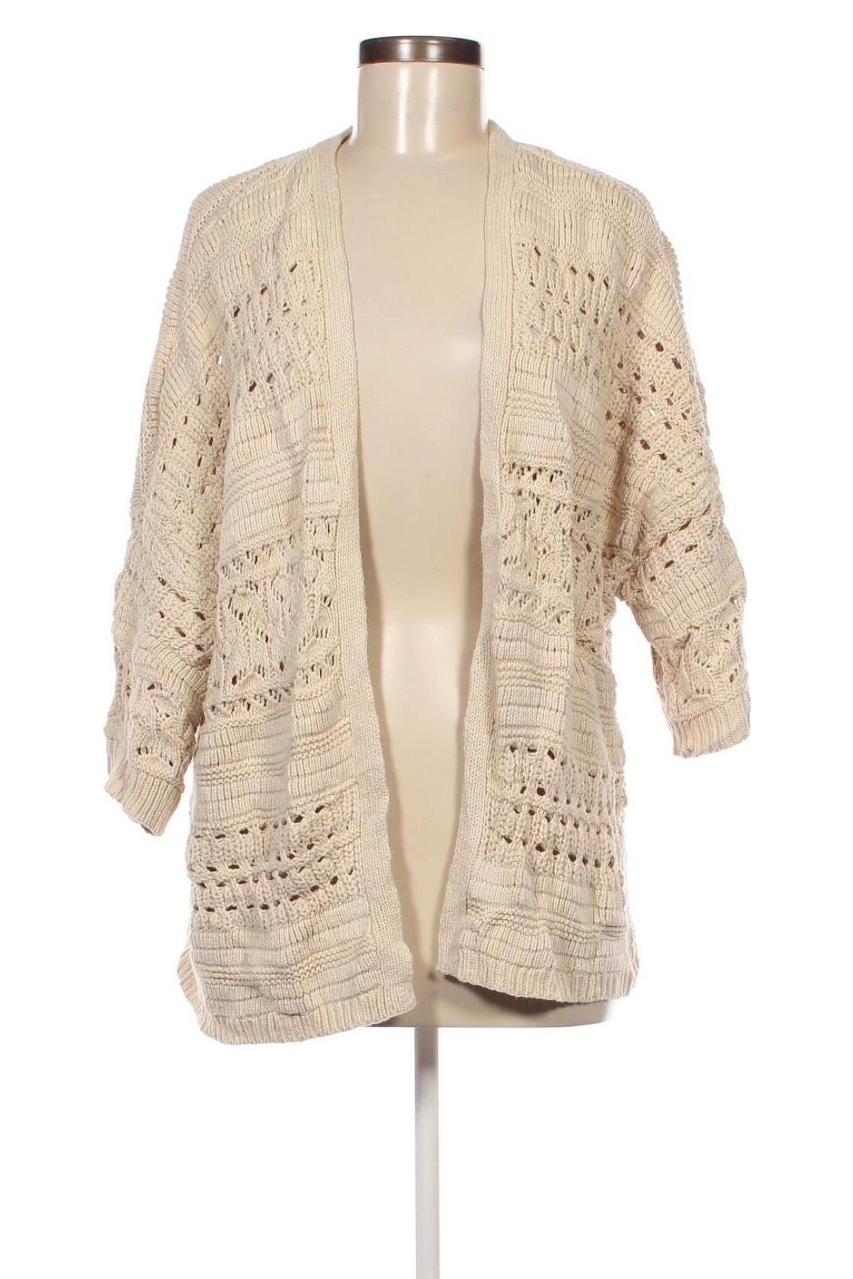 Damen Strickjacke Lucky Brand, Größe L, Farbe Beige, Preis 10,49 €