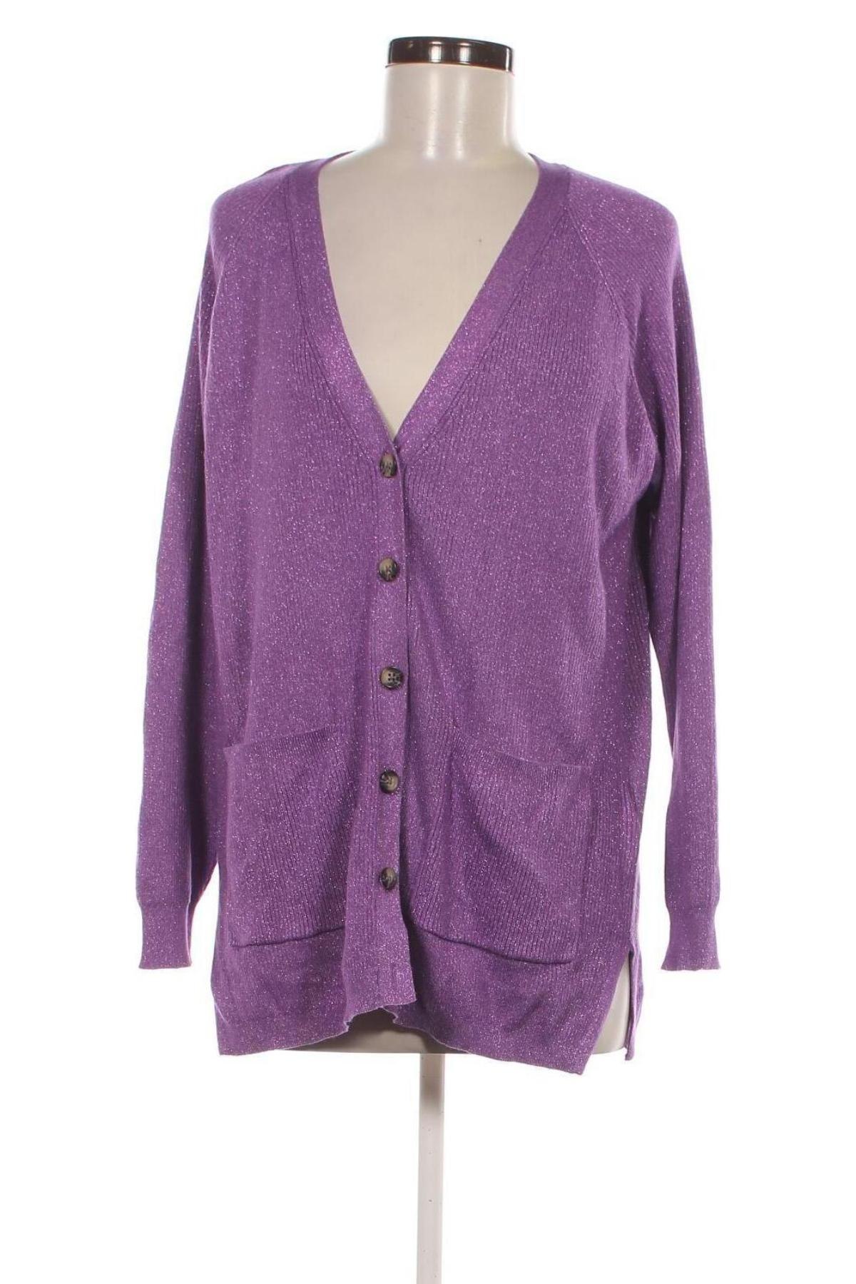 Damen Strickjacke Marks & Spencer, Größe M, Farbe Lila, Preis € 13,84