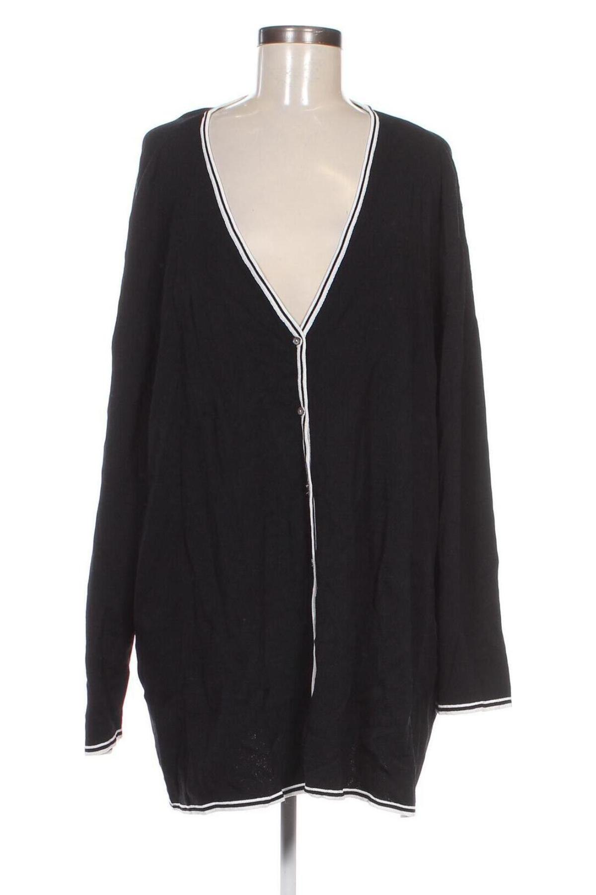 Cardigan de damă Ulla Popken, Mărime 3XL, Culoare Negru, Preț 134,99 Lei