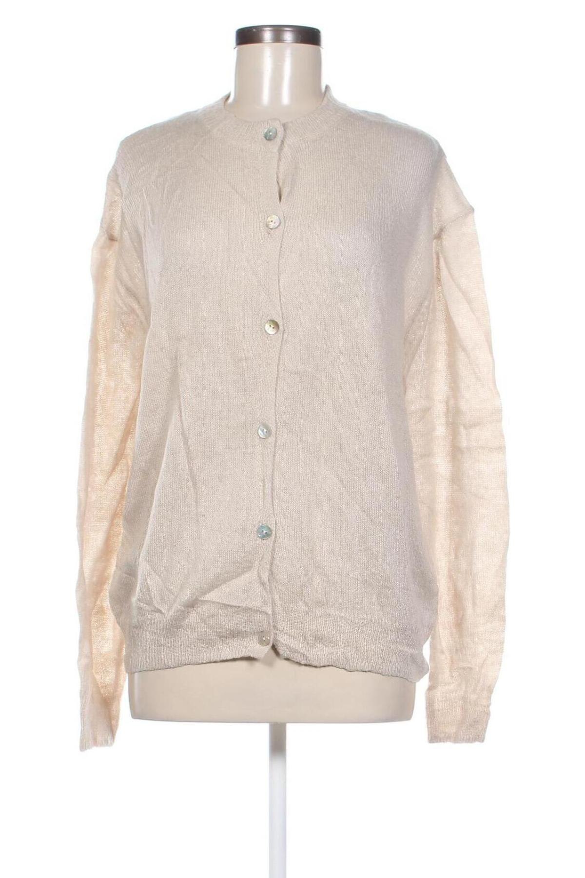 Damen Strickjacke Zara, Größe L, Farbe Beige, Preis € 18,99