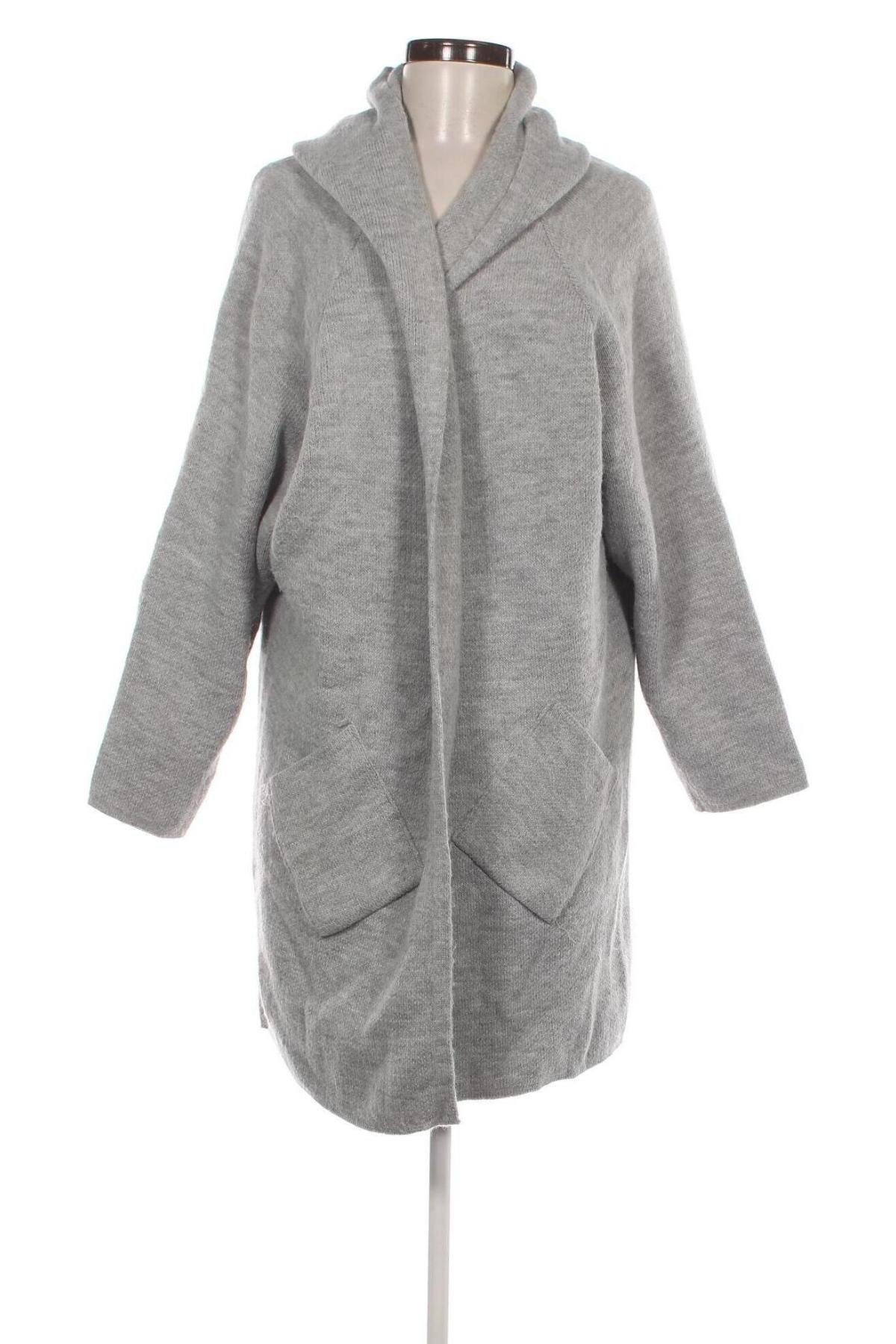 Damen Strickjacke Zwillingsherz, Größe M, Farbe Grau, Preis 28,99 €