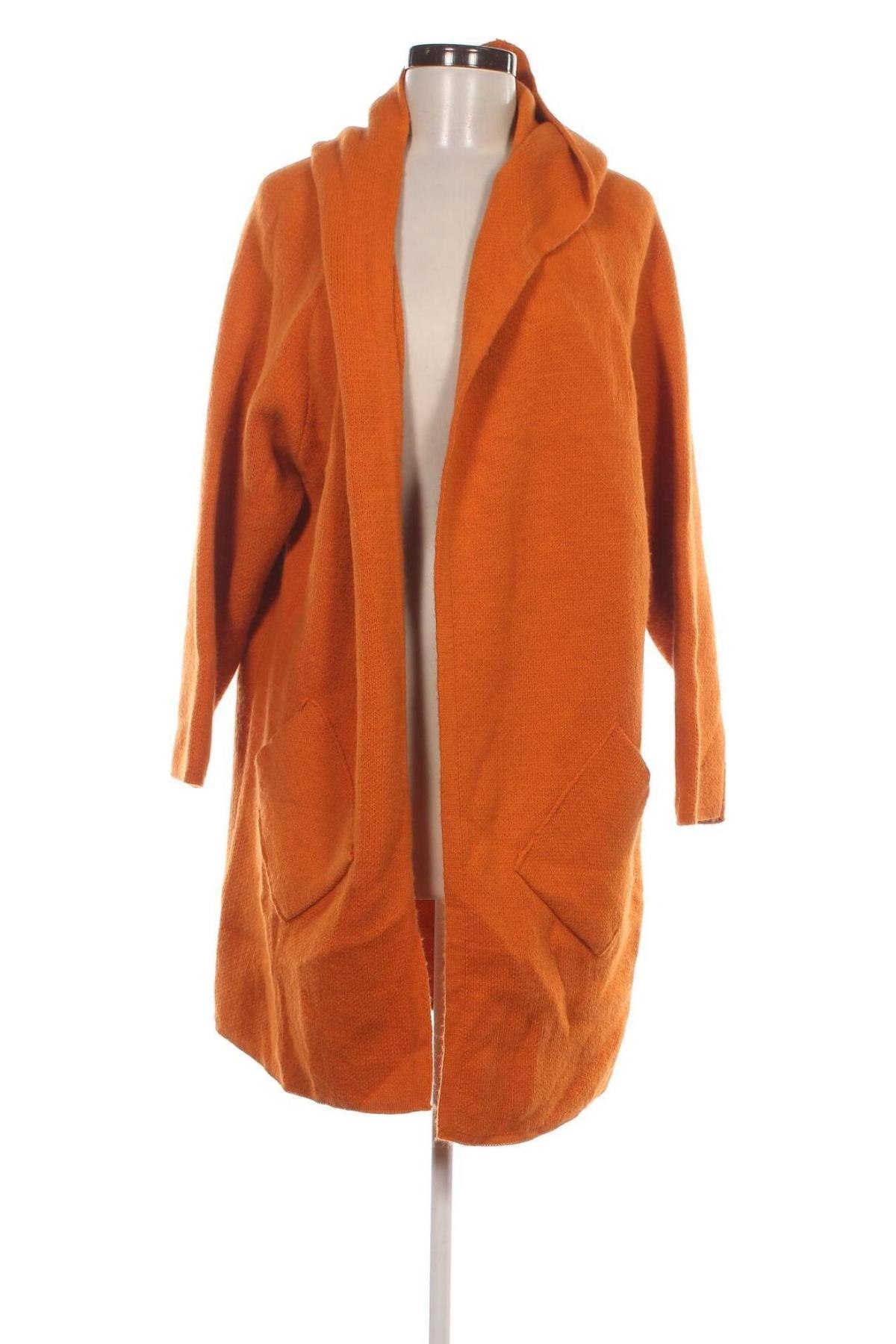 Damen Strickjacke Zwillingsherz, Größe M, Farbe Orange, Preis 28,99 €