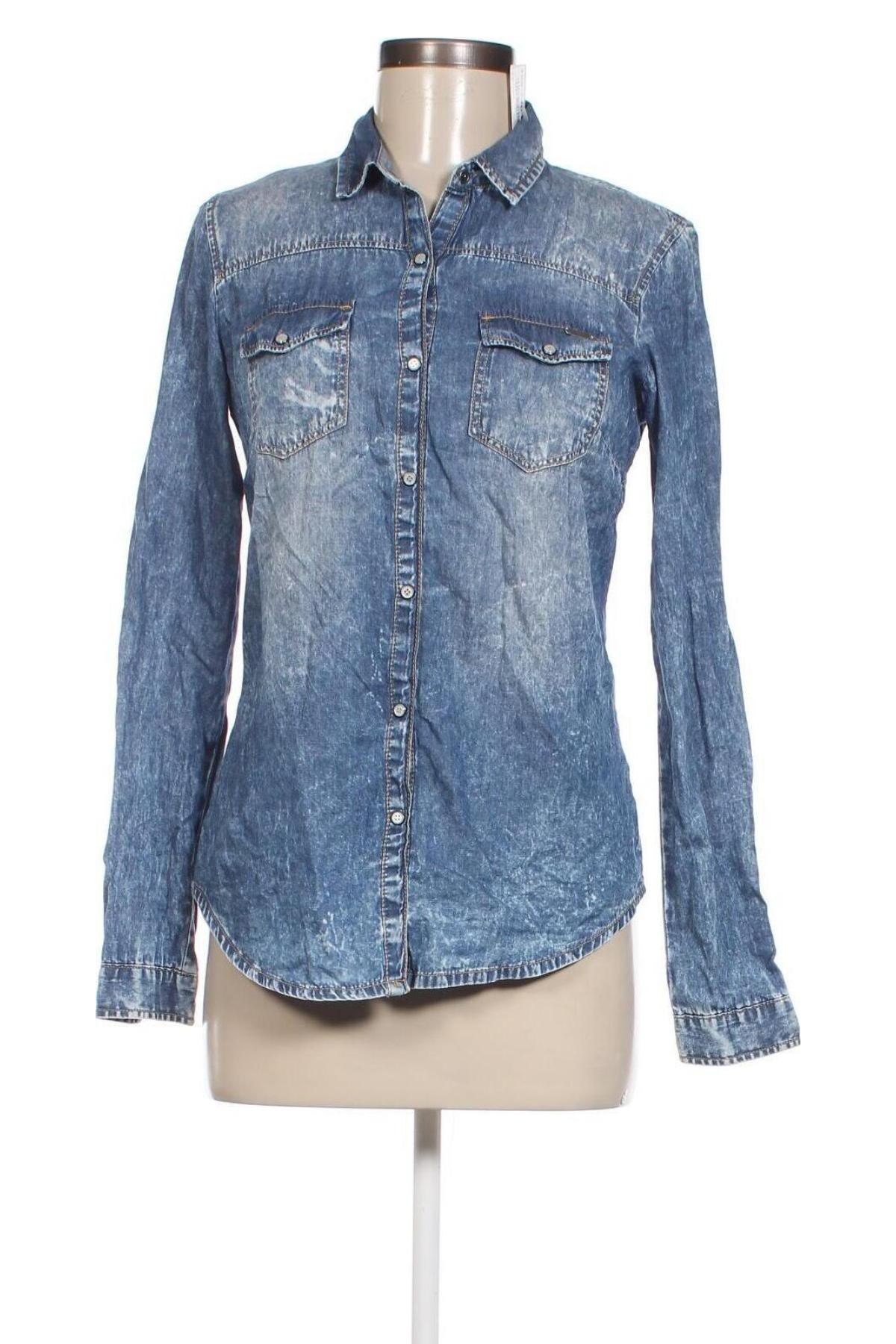 Damenbluse Bershka, Größe S, Farbe Blau, Preis 17,99 €