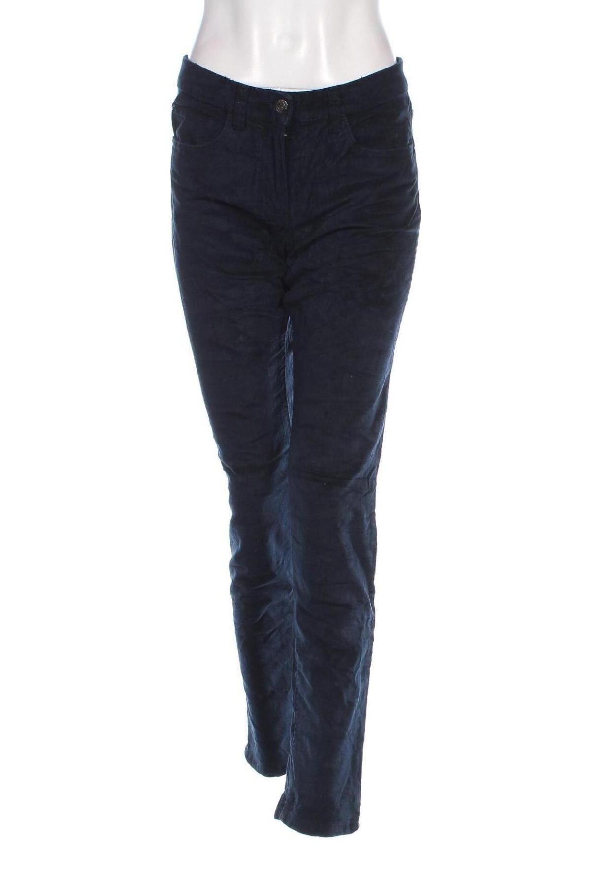 Pantaloni de velvet de femei Blue Motion, Mărime M, Culoare Albastru, Preț 48,99 Lei