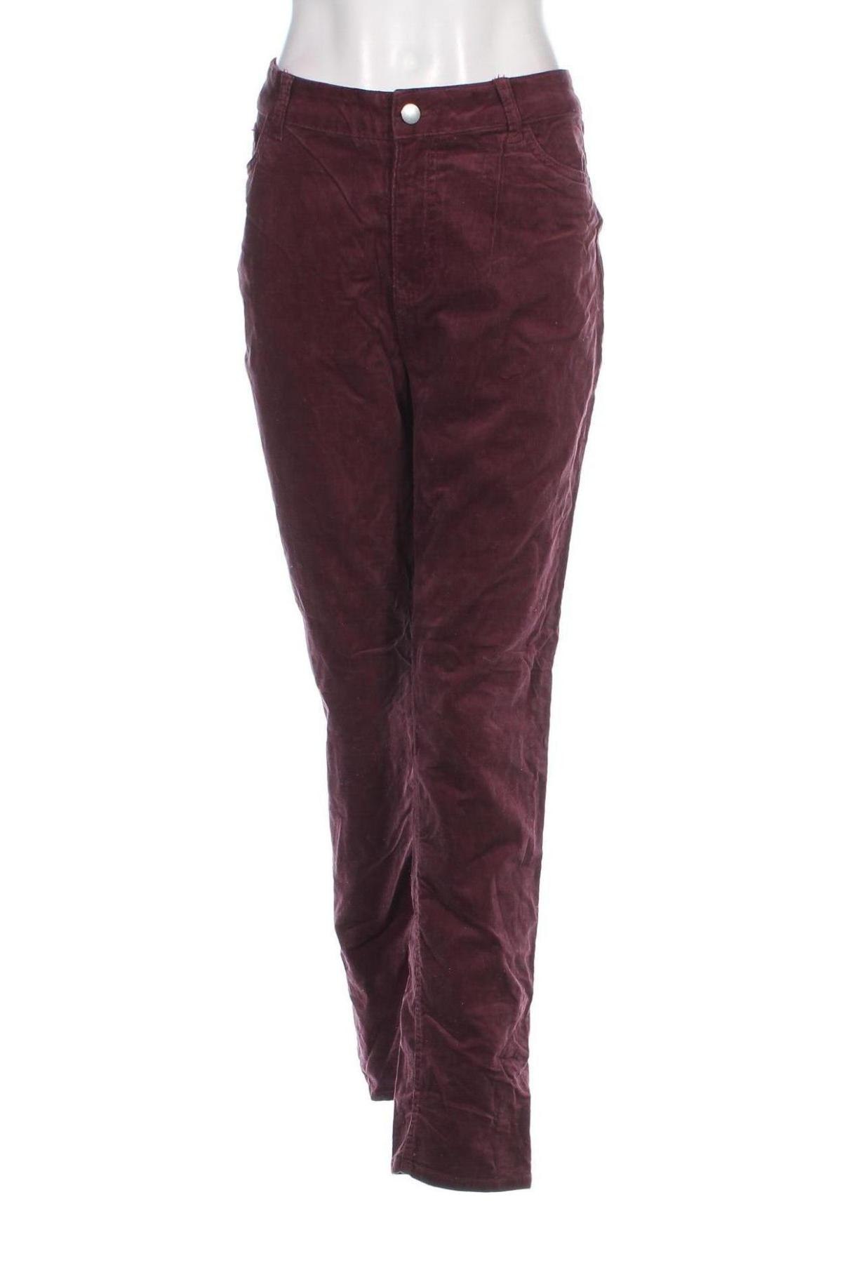 Pantaloni de velvet de femei C&A, Mărime XL, Culoare Mov, Preț 95,99 Lei