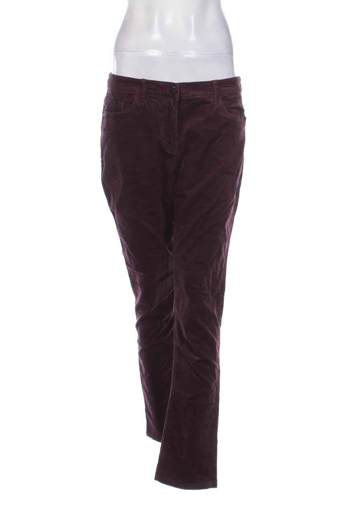 Pantaloni de velvet de femei Canda, Mărime L, Culoare Mov, Preț 43,99 Lei