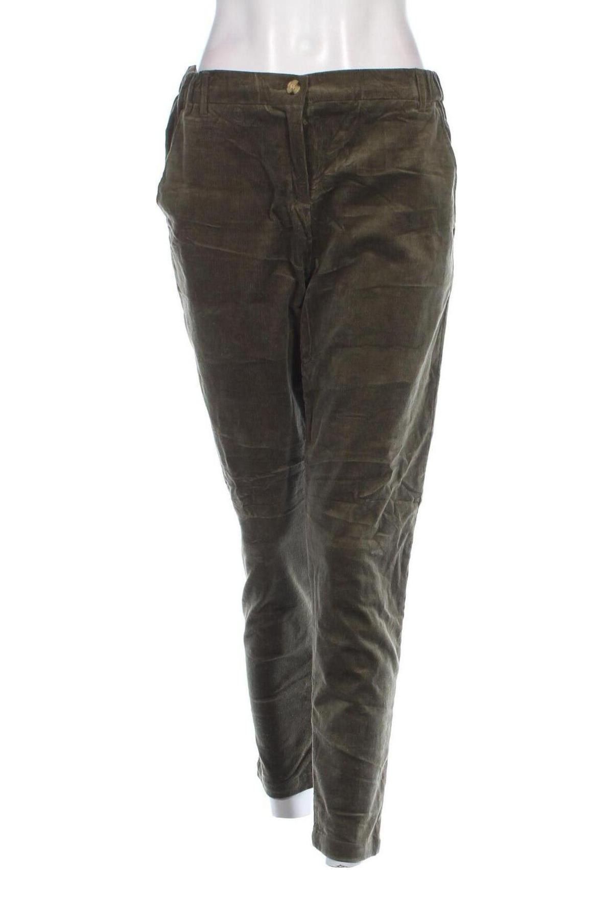 Pantaloni de velvet de femei Esprit, Mărime S, Culoare Verde, Preț 157,99 Lei