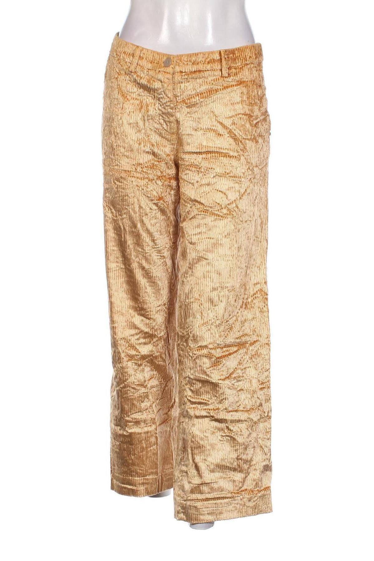 Pantaloni de velvet de femei Mason's, Mărime M, Culoare Galben, Preț 223,99 Lei