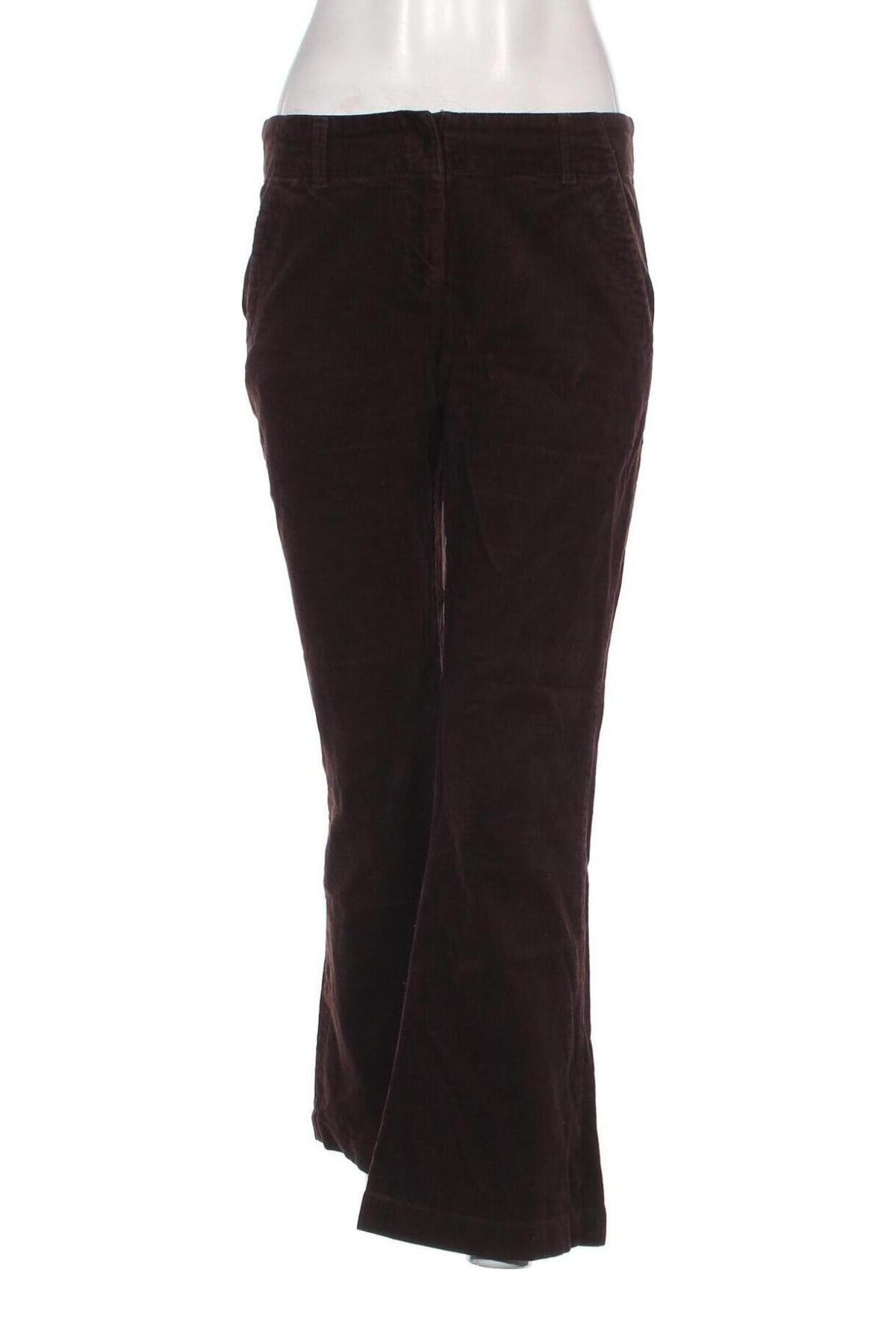 Pantaloni de velvet de femei Naf Naf, Mărime M, Culoare Maro, Preț 67,99 Lei