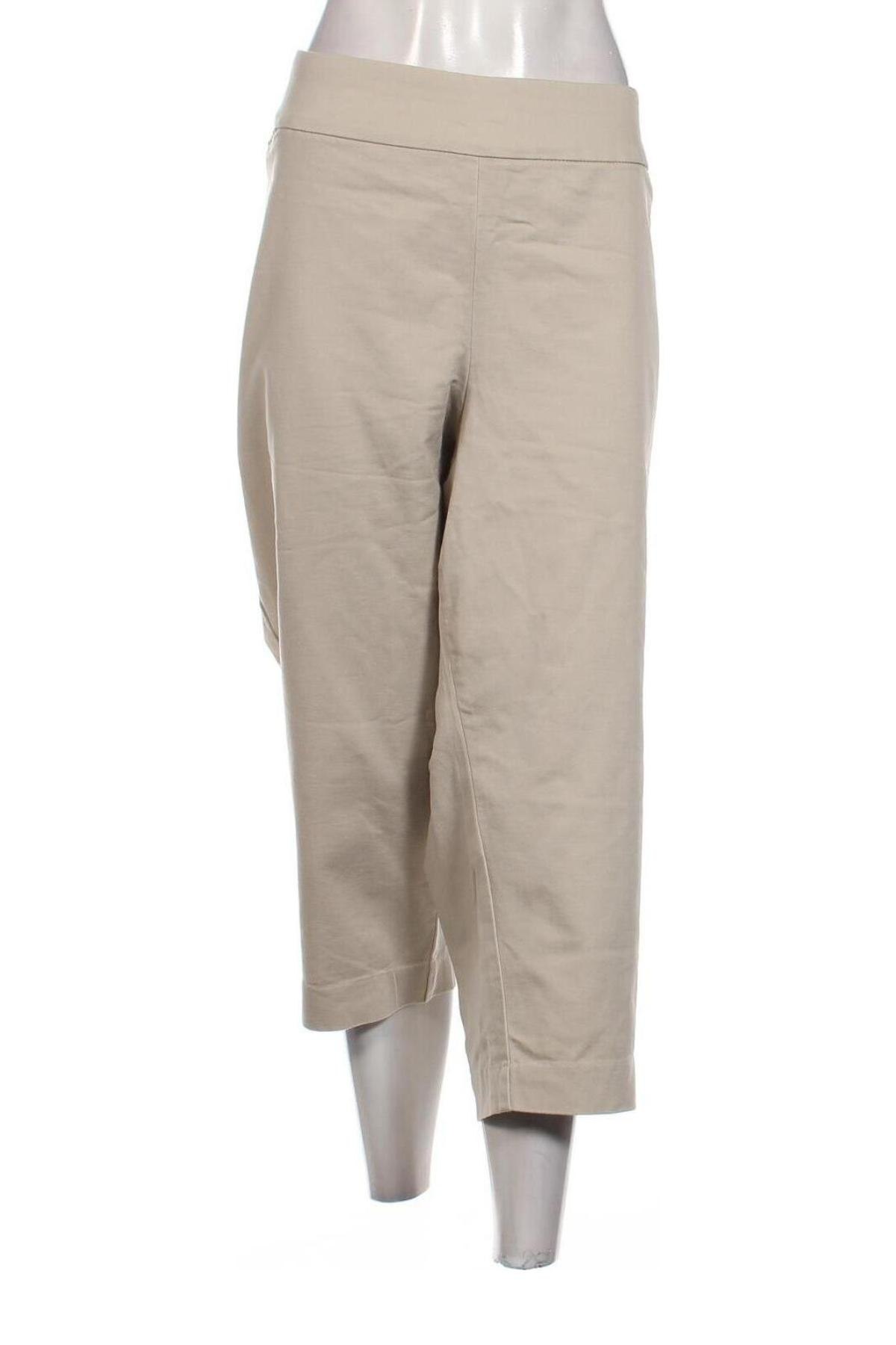 Pantaloni de femei Croft & Barrow, Mărime 4XL, Culoare Bej, Preț 73,98 Lei