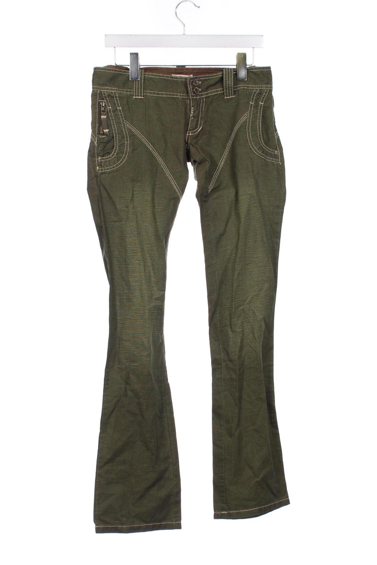 Pantaloni de femei Meg, Mărime L, Culoare Verde, Preț 71,43 Lei