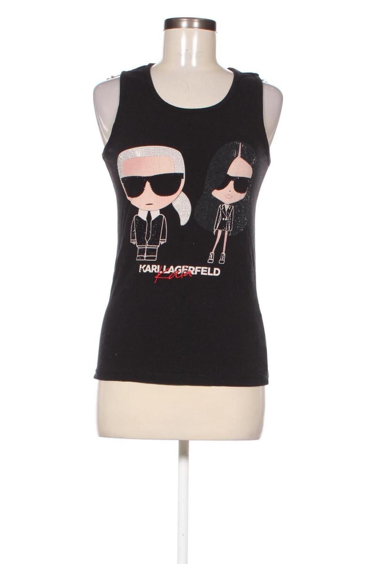 Tricou de damă Karl Lagerfeld, Mărime S, Culoare Negru, Preț 173,47 Lei